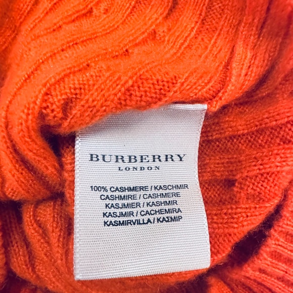 Burberry sweater orange cashmere size S - Picture 2 of 8